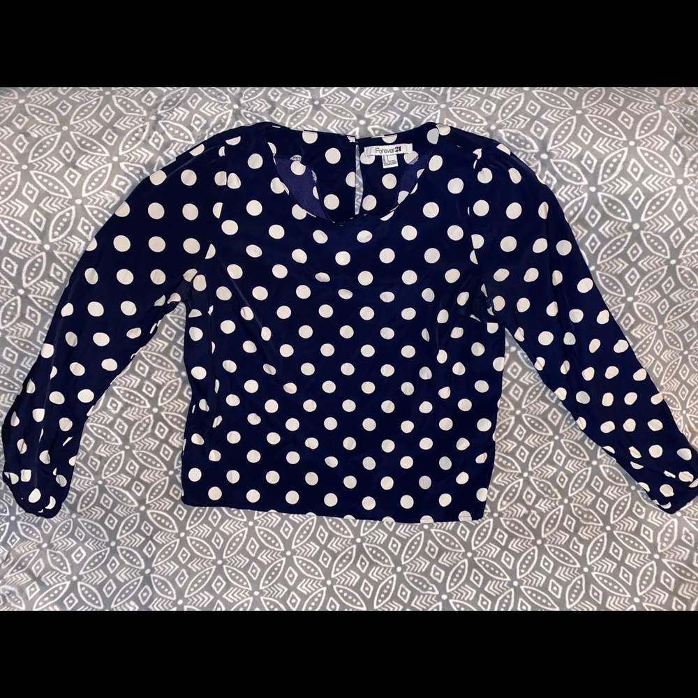 Polka dot blouse